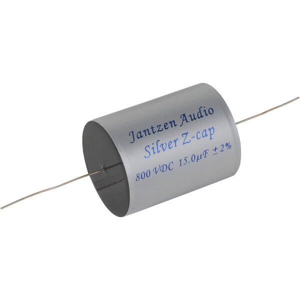 Main product image for Jantzen 0686 15uF 800V Silver Z-Cap Crossover Capacitor027-790